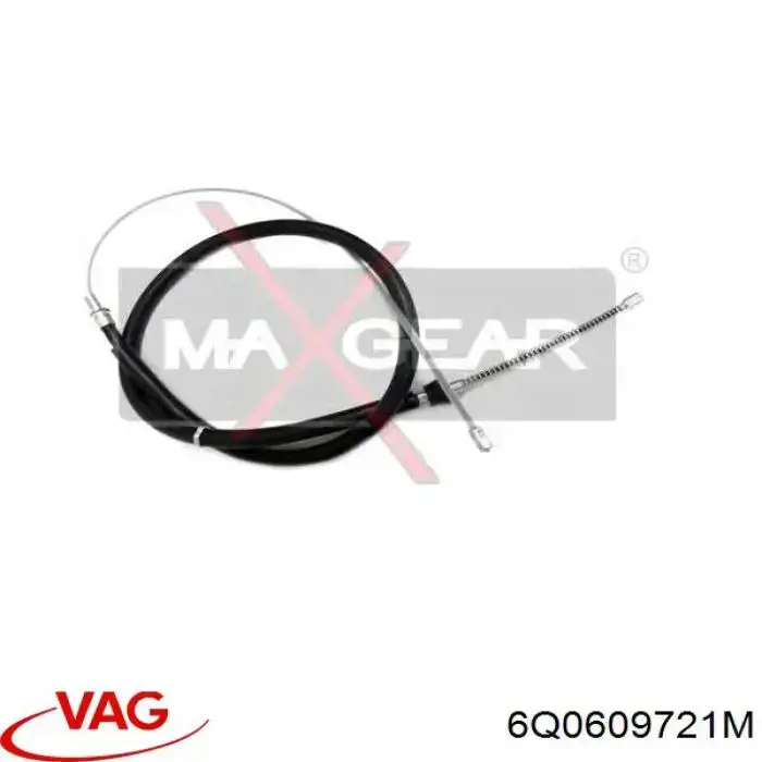 Compre 6Q0609721M VAG Cabo traseiro direito/esquerdo do freio de estacionamento