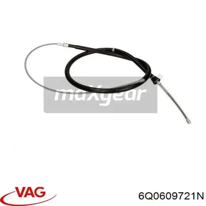 Compre 6Q0609721N VAG Cabo traseiro direito/esquerdo do freio de estacionamento