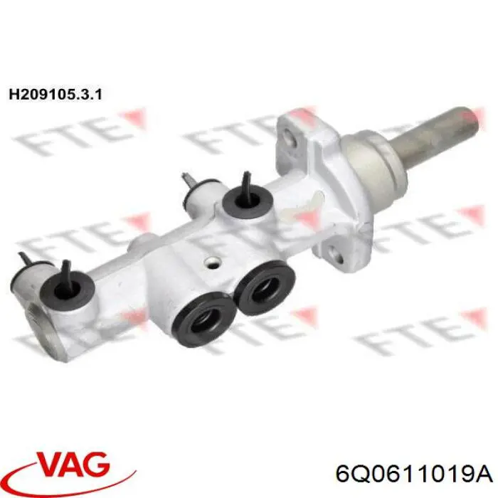 Compre 6Q0611019A VAG Cilindro mestre do freio