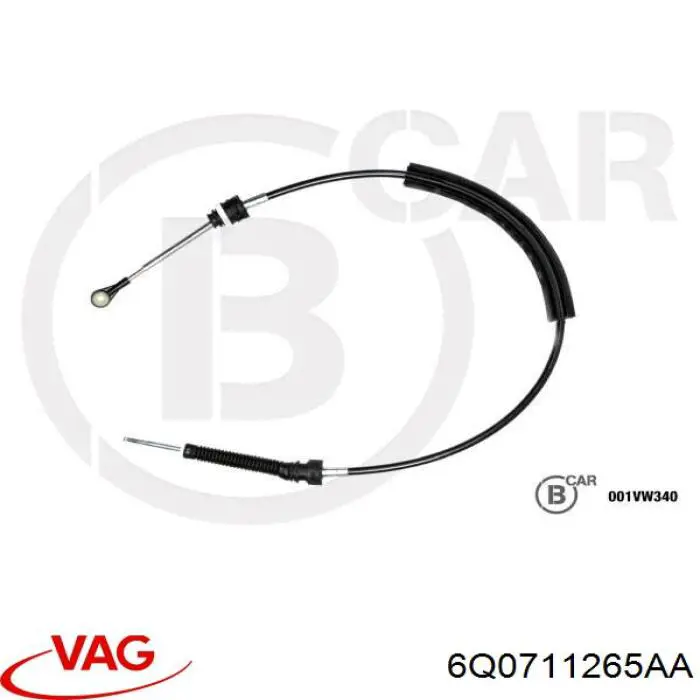 Cabo de mudança (de seleção de velocidade) VAG 6Q0711265AA preço, a partir de 24,79 USD