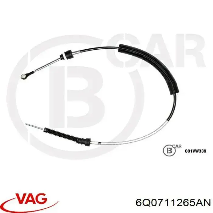 Compre 6RF711265B VAG Cabo de mudança (de seleção de velocidade)
