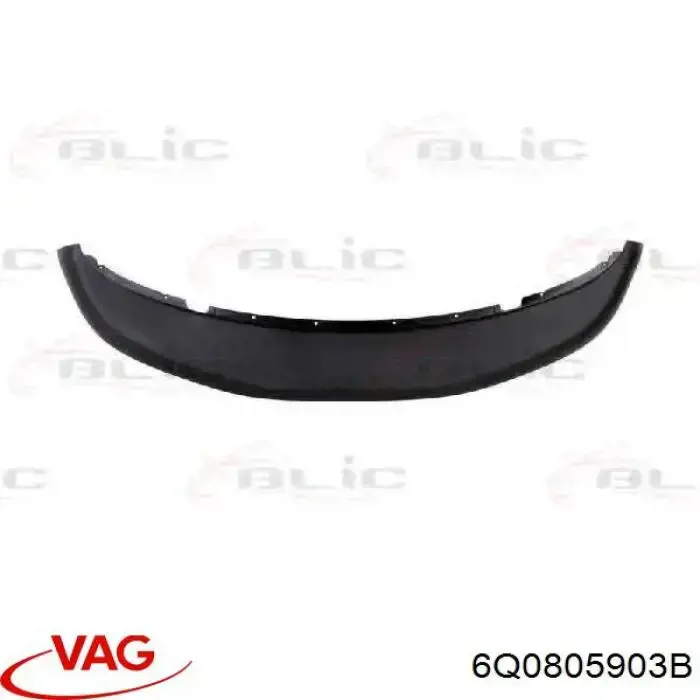 6Q0805903B VAG Spoiler do pára-choque dianteiro