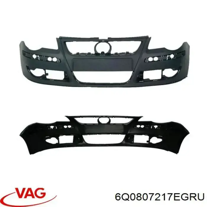 Pára-choque dianteiro VAG 6Q0807217EGRU preço, a partir de 93,60 USD