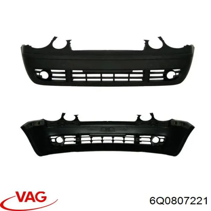 Pára-choque dianteiro VAG 6Q0807221 preço, a partir de 135,67 USD