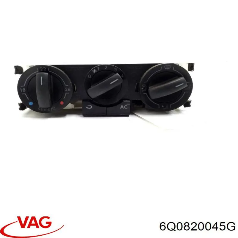 6Q0820045G VAG Unidade de controlo dos modos de aquecimento/condicionamento