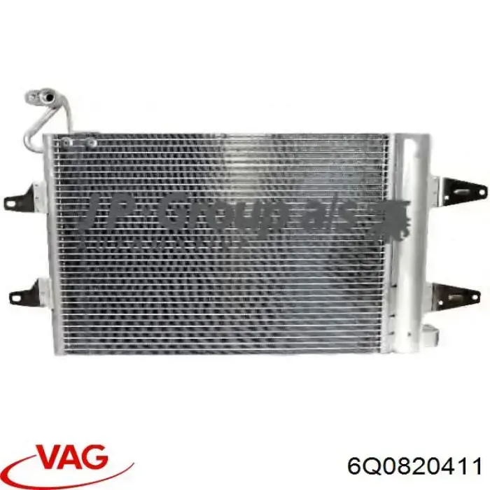6Q0820411 VAG Radiador de aparelho de ar condicionado