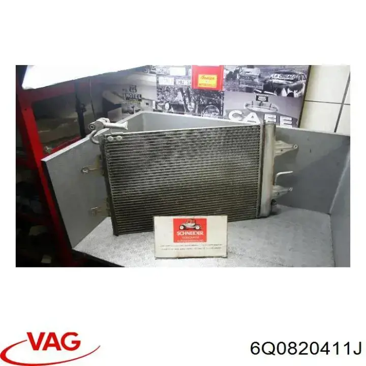 Compre 6Q0820411J VAG Radiador de aparelho de ar condicionado