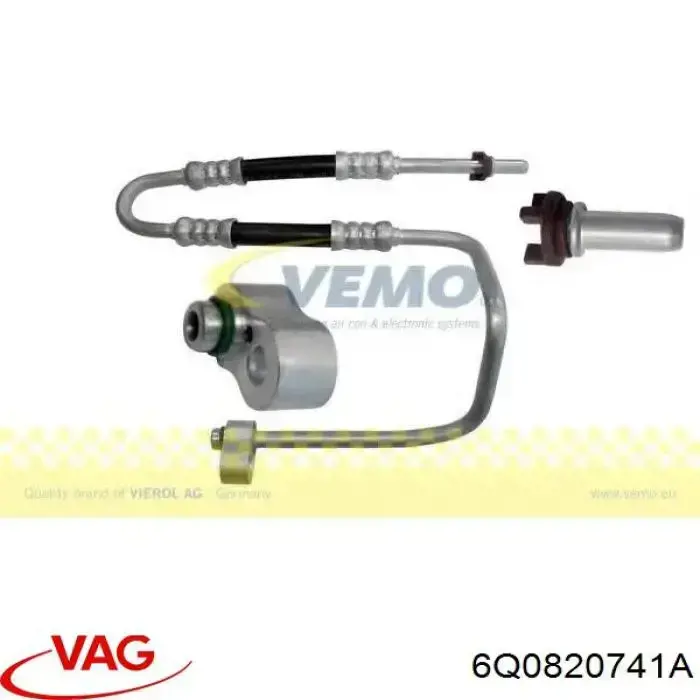 Mangueira de aparelho de ar condicionado, desde o radiador até o vaporizador VAG 6Q0820741A preço, a partir de 22,13 USD