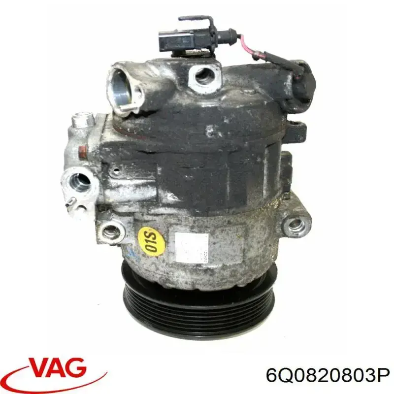 6Q0820803P VAG Compressor de aparelho de ar condicionado
