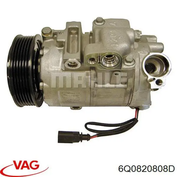 6Q0820808D VAG Compressor de aparelho de ar condicionado