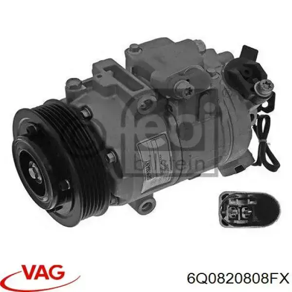 Compre 6Q0820808FX VAG Compressor de aparelho de ar condicionado