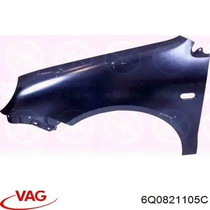 Pára-lama dianteiro esquerdo VAG 6Q0821105C preço, a partir de 91,94 USD