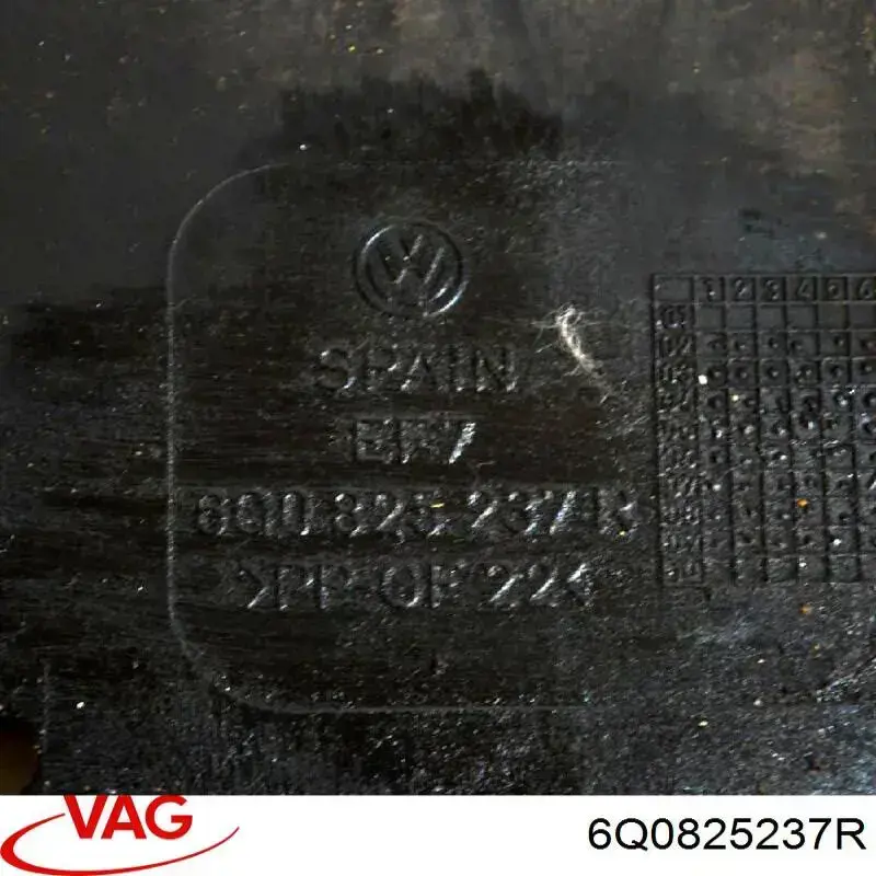 Proteção de motor dianteira VAG 6Q0825237R preço, a partir de 18,02 USD