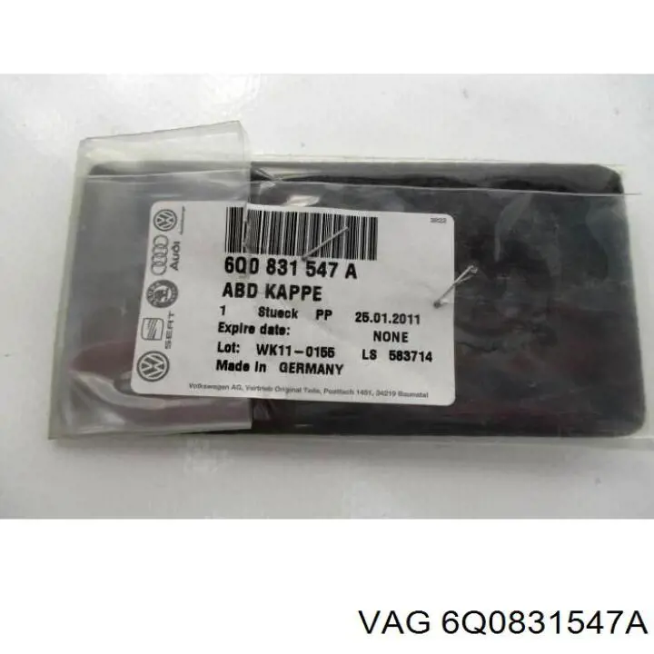  VAG 6Q0831547A preço, a partir de 18,75 USD