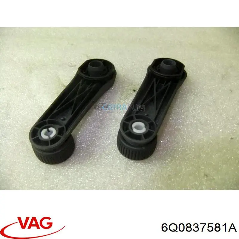 6Q0837581A VAG Punho de acionamento de vidro da porta traseira