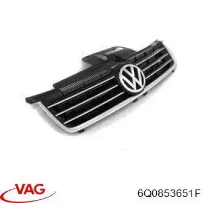 Grelha do radiador VAG 6Q0853651F preço, a partir de 23,08 USD