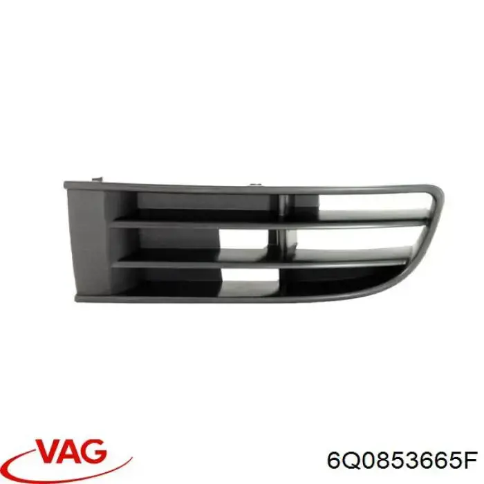 Compre 6Q0853665F VAG Grelha esquerda do pára-choque dianteiro