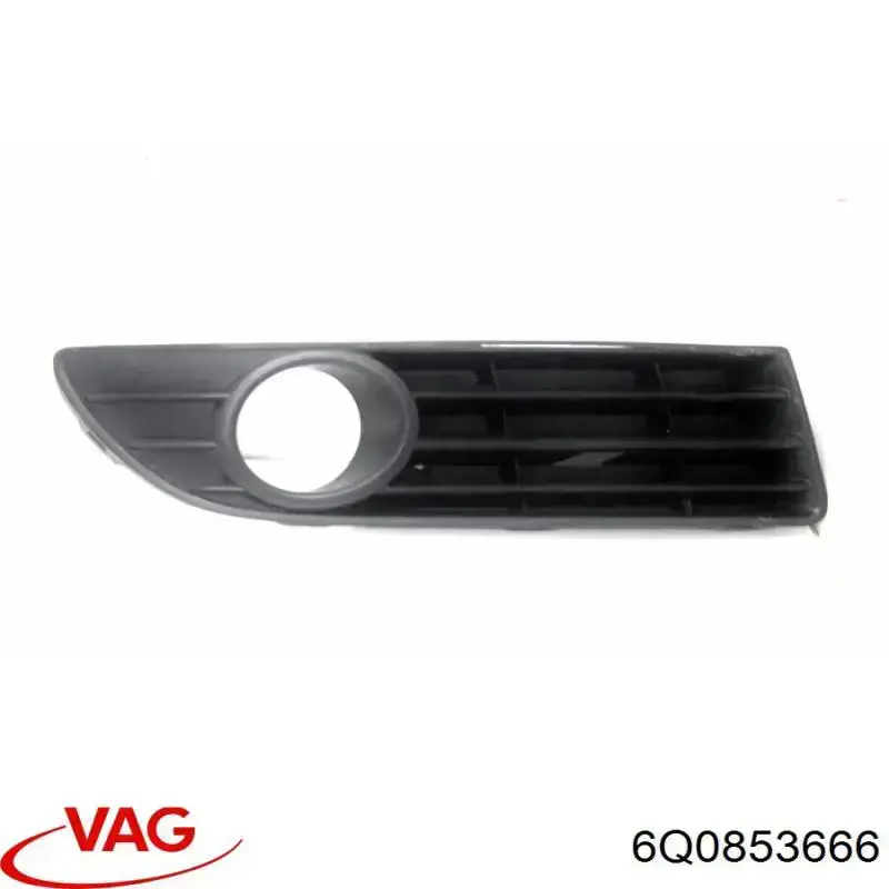 Grelha direita do pára-choque dianteiro VAG 6Q0853666 preço, a partir de 11,97 USD
