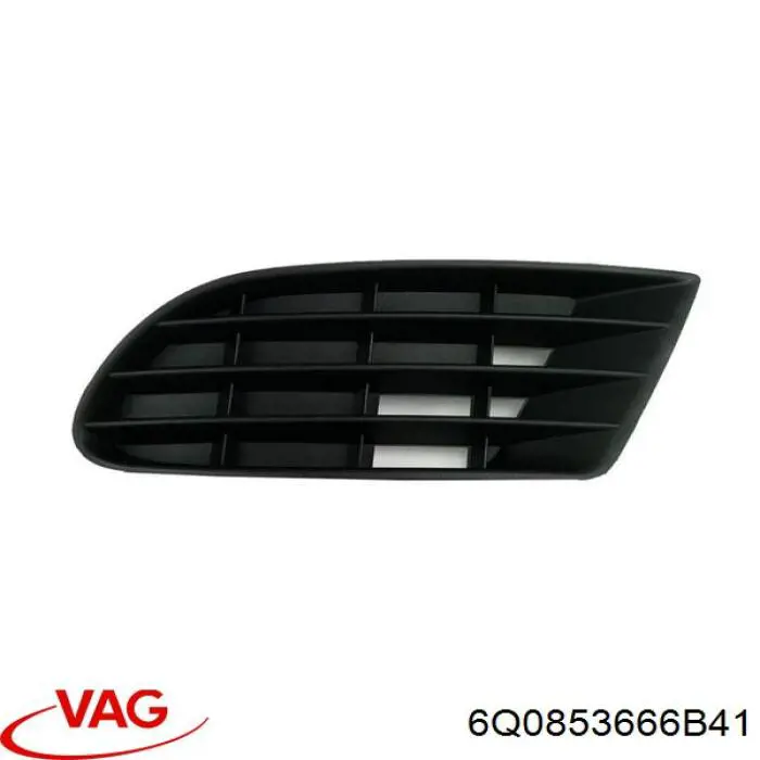 Compre 6Q0853666B41 VAG Grelha direita do pára-choque dianteiro