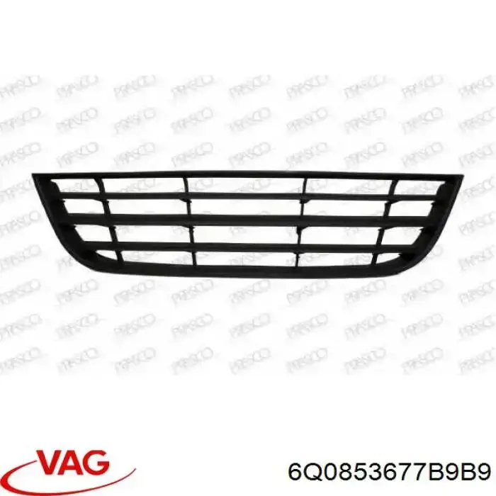 Compre 6Q0853677B9B9 VAG Grelha central do pára-choque dianteiro