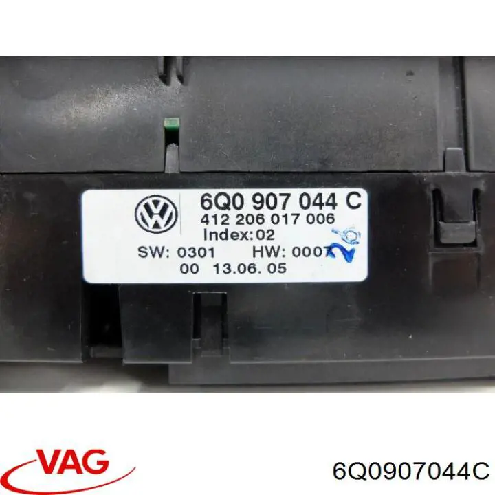 Unidade de controlo dos modos de aquecimento/condicionamento VAG 6Q0907044A preço, a partir de 91,94 USD