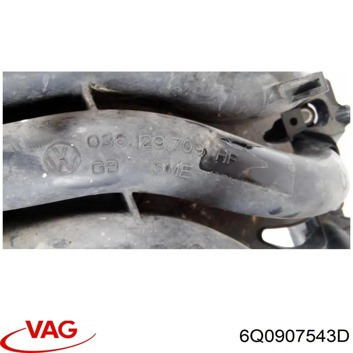 6Q0907543D VAG Sensor de temperatura de ar no salão