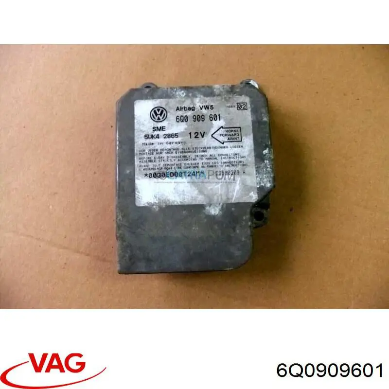 6Q0909601 VAG Módulo processador de controlo da bolsa de ar (Centralina eletrônica AIRBAG)