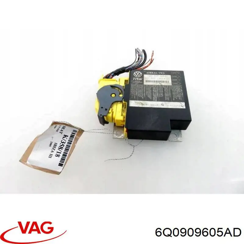 Módulo processador de controlo da bolsa de ar (Centralina eletrônica AIRBAG) VAG 6Q0909605AD preço, a partir de 49,05 USD