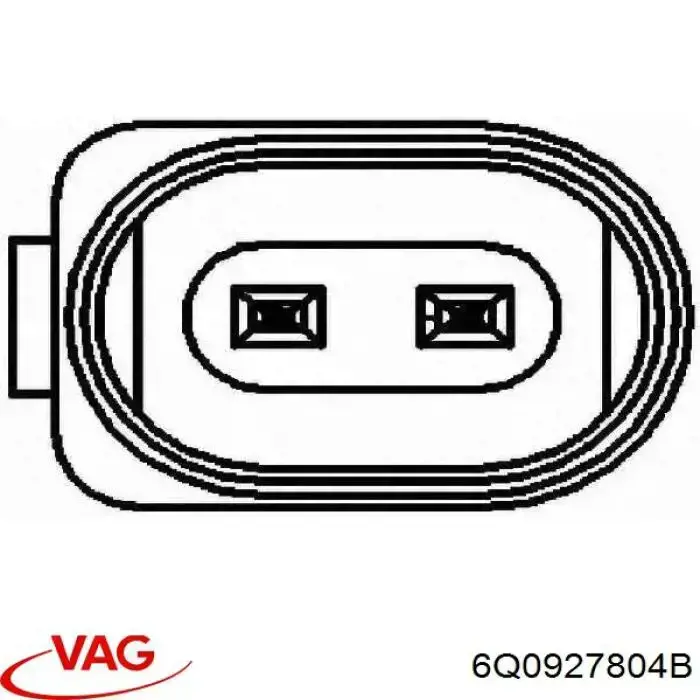 6Q0927804B VAG Sensor ABS dianteiro direito