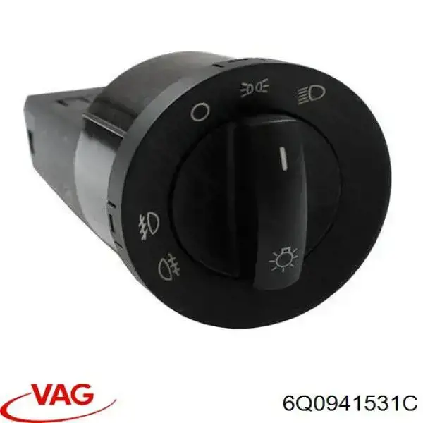 6Q0941531C VAG Comutador das luzes no "painel de instrumentos"