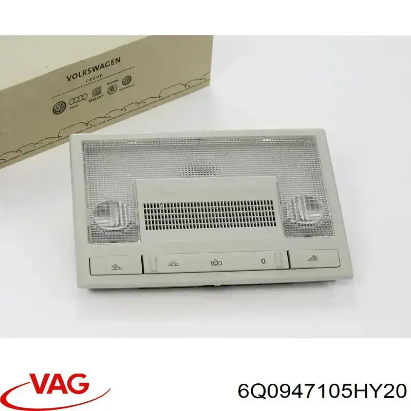 6Q0947105HY20 VAG Quebra-luz de iluminação de salão (de cabina)