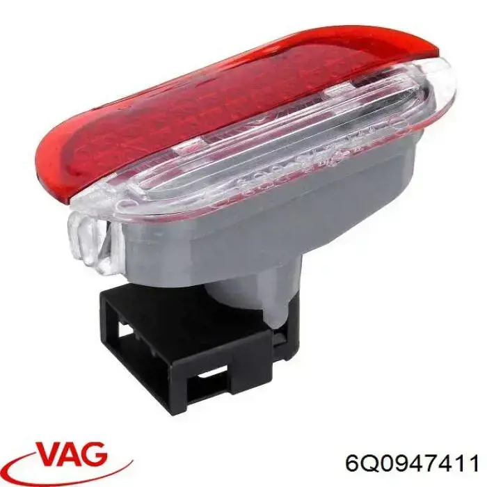 6Q0947411 VAG Lâmpada da luz de fundo na porta