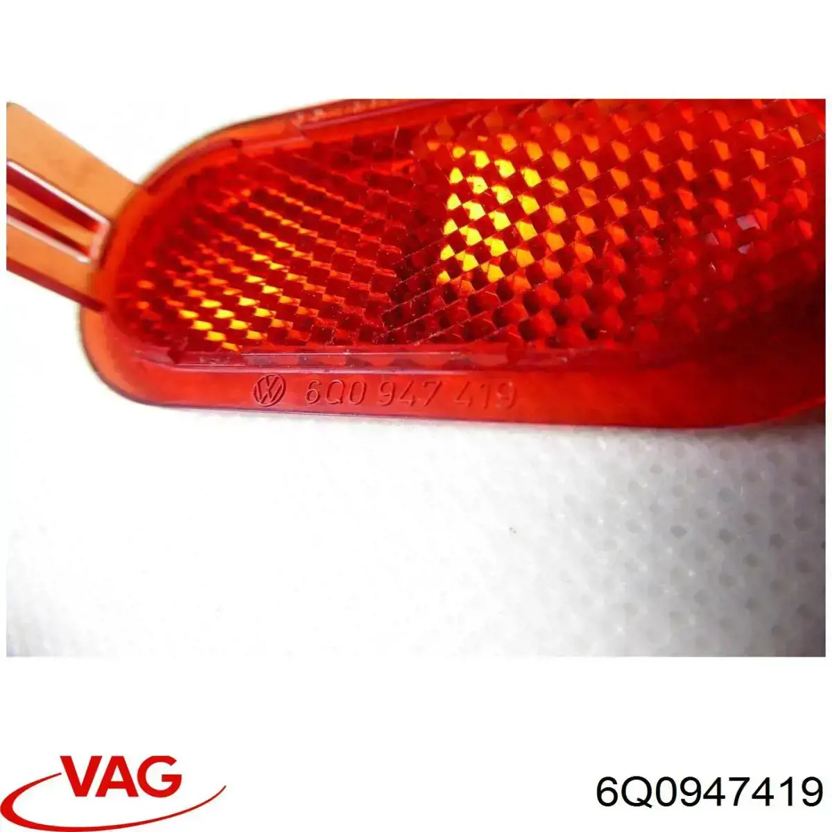 Compre 6Q0947419 VAG Retrorrefletor (refletor) do pára-choque traseiro