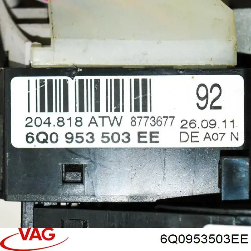 Comutador instalado na coluna da direção, montado VAG 6Q0953503EE preço, a partir de 81,86 USD