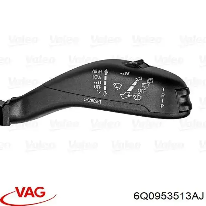 Comutador instalado na coluna da direção, montado VAG 6Q0953513AJ preço, a partir de 86,83 USD
