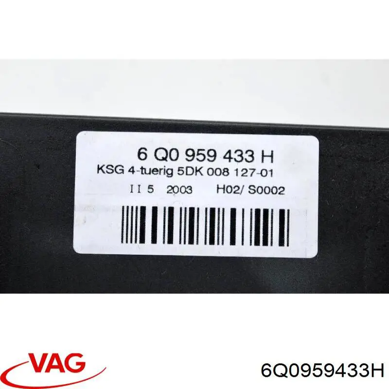 Unidade de conforto VAG 6Q0959433H preço, a partir de 44,34 USD
