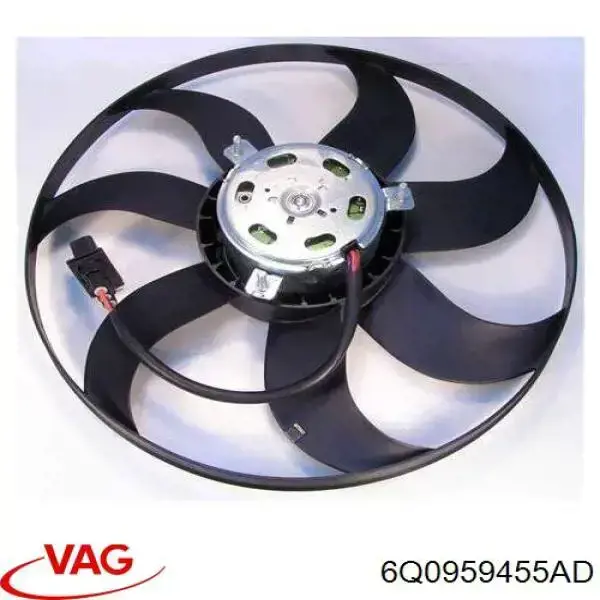 Ventilador elétrico de esfriamento montado (motor + roda de aletas) VAG 6Q0959455AD preço, a partir de 74,91 USD