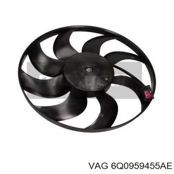 Compre 6Q0959455AE VAG Ventilador elétrico de esfriamento montado (motor + roda de aletas)