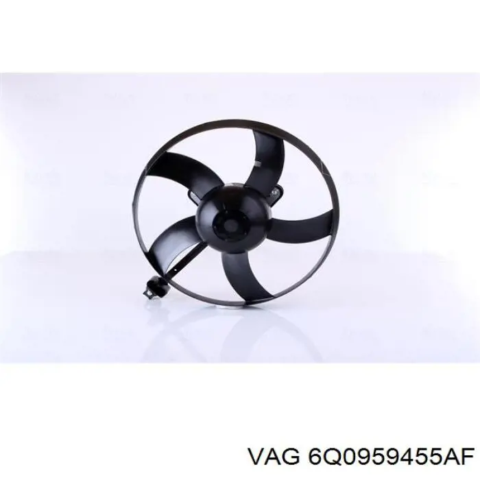6Q0959455AF VAG Ventilador elétrico de esfriamento montado (motor + roda de aletas)