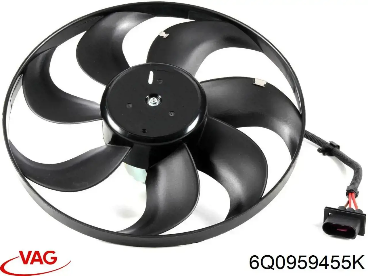 Ventilador elétrico de esfriamento montado (motor + roda de aletas) VAG 6Q0959455K preço, a partir de 67,84 USD