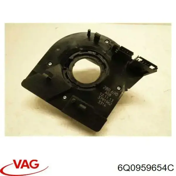 6Q0959654C VAG Anel AIRBAG de contato, cabo plano do volante