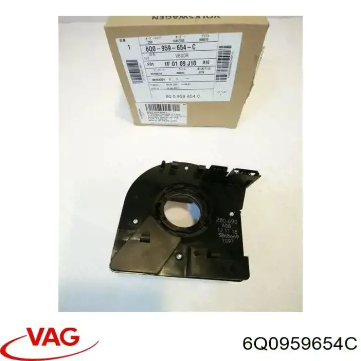Anel AIRBAG de contato, cabo plano do volante VAG 6Q0959654C preço, a partir de 129,40 USD