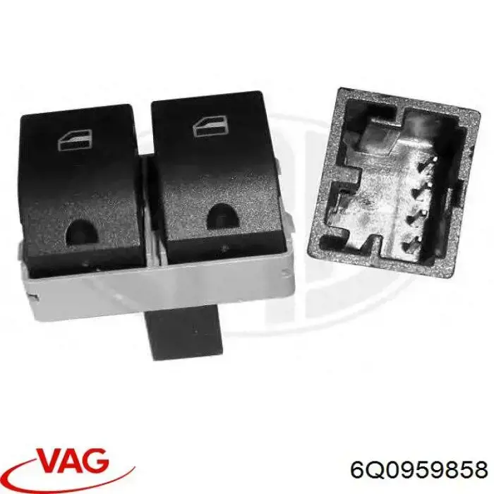 Compre 6Q0959858 VAG Unidade de botões dianteira esquerda de controlo de elevador de vidro