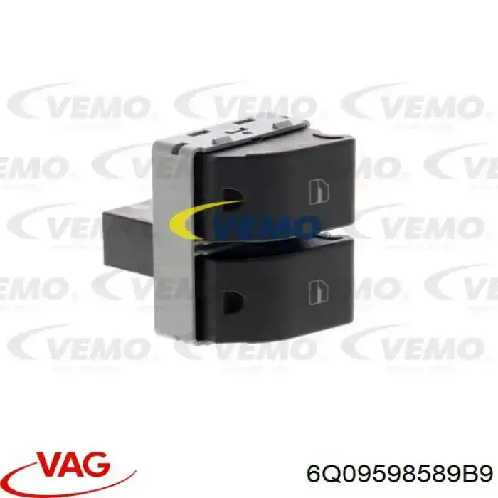 Unidade de botões dianteira esquerda de controlo de elevador de vidro VAG 6Q09598589B9 preço, a partir de 6,83 USD
