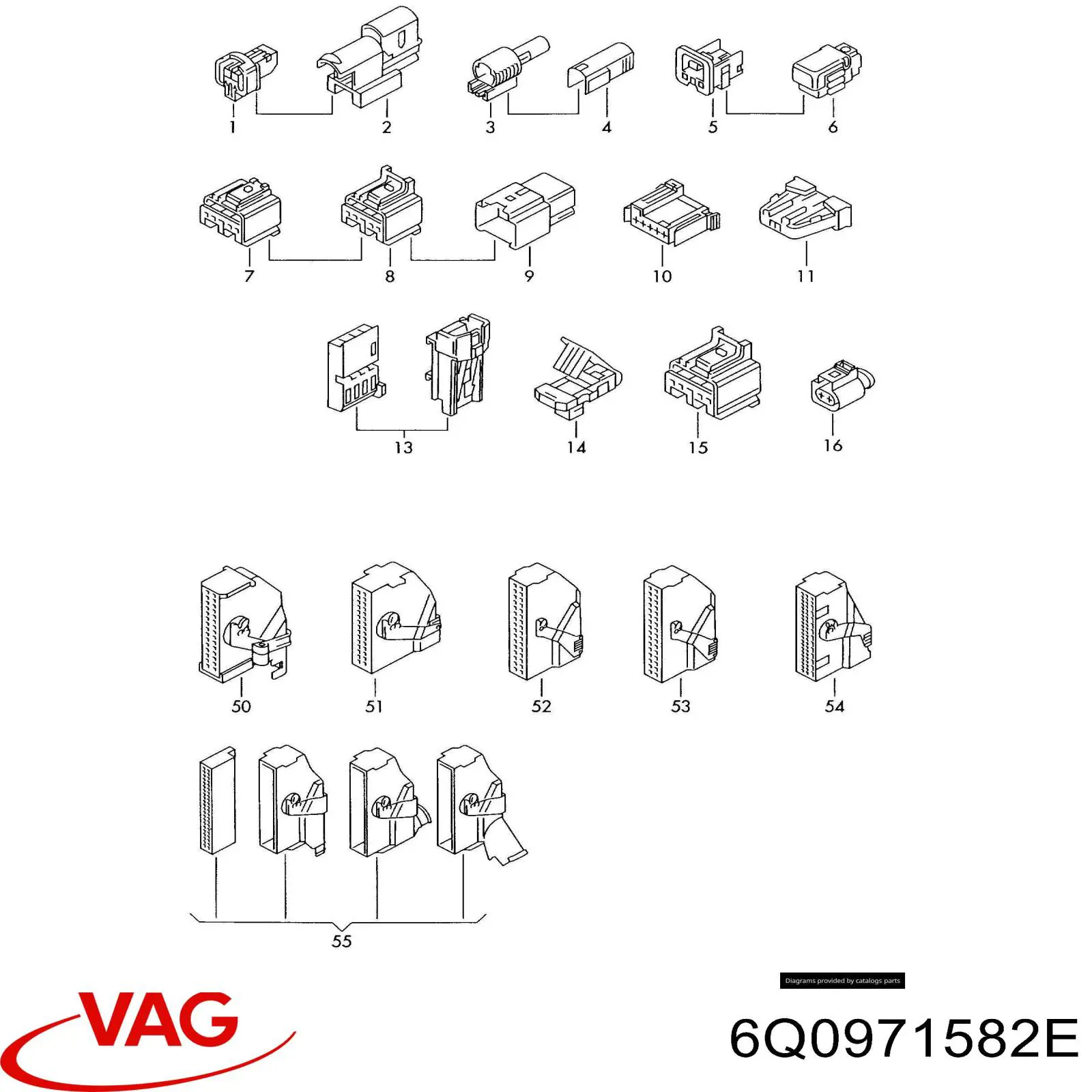 Anel AIRBAG de contato, cabo plano do volante VAG 6Q0971582E preço, a partir de 48,79 USD