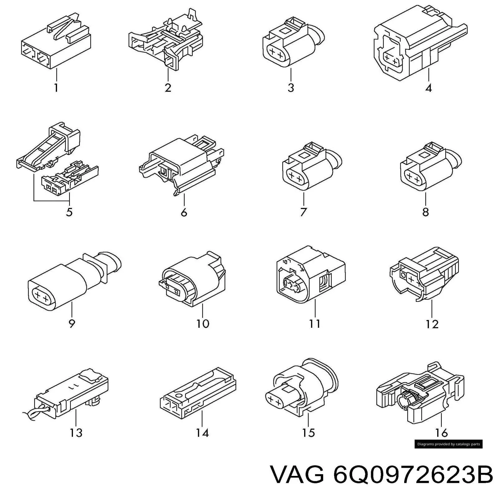  VAG 6Q0972623B preço, a partir de 17,04 USD