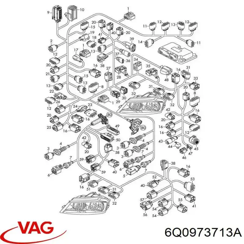  VAG 6Q0973713A preço, a partir de 16,67 USD