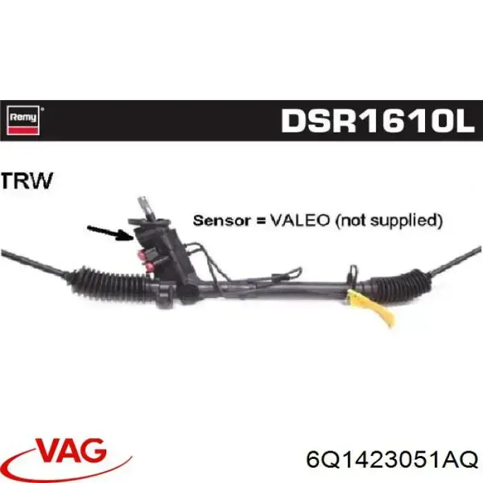 Cremalheira da direção VAG 6Q1423051AQ preço, a partir de 70,23 USD