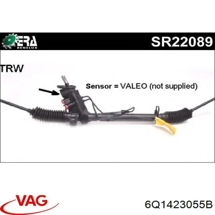 Cremalheira da direção VAG 6Q1423055B preço, a partir de 65,94 USD