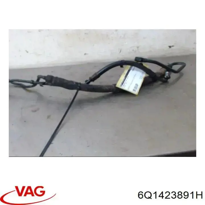 Mangueira da Direção hidrâulica assistida de pressão baixa, desde a cremalheira (do mecanismo) até o tanque VAG 6Q1423891H preço, a partir de 45,07 USD